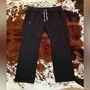 XXL Tall Black Figs Scrub Pants